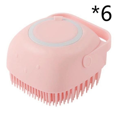 Silikon Tier Badebürste & Massagehandschuh – Shampoo Spender für Hunde & Katzen