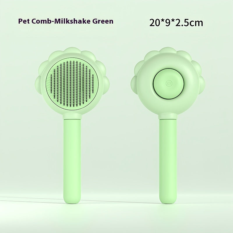 2-in-1 Self-Cleaning Pet Brush with Spray