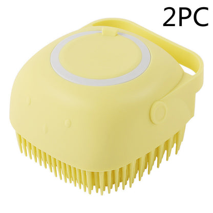 Silikon Tier Badebürste & Massagehandschuh – Shampoo Spender für Hunde & Katzen