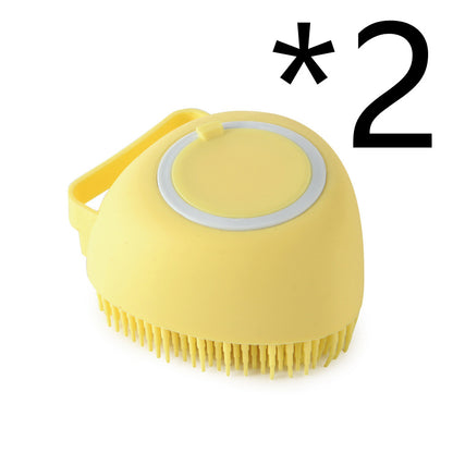 Silikon Tier Badebürste & Massagehandschuh – Shampoo Spender für Hunde & Katzen