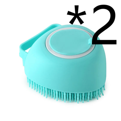 Silikon Tier Badebürste & Massagehandschuh – Shampoo Spender für Hunde & Katzen