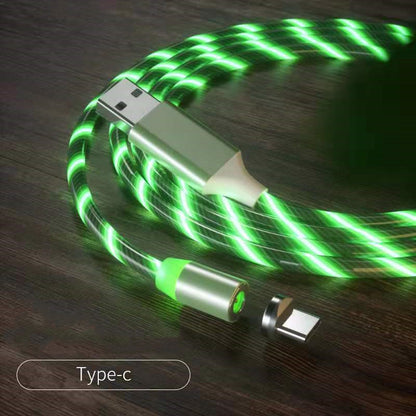 Magnetic LED Charging Cable — iPhone, Micro USB, Type-C & 3-in-1