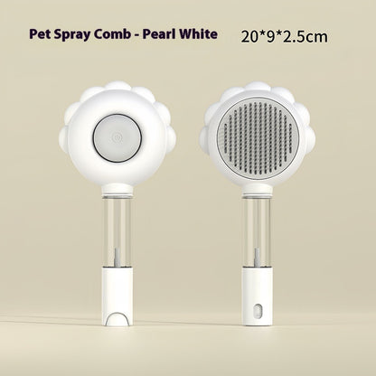 2-in-1 Self-Cleaning Pet Brush with Spray