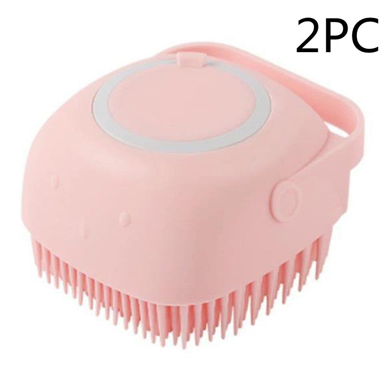 Silikon Tier Badebürste & Massagehandschuh – Shampoo Spender für Hunde & Katzen