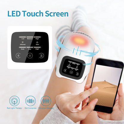 Electric Knee Massager — Infrared Heat, Vibration & Laser Pain Relief Device