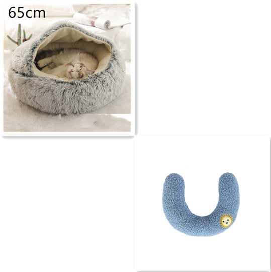 Round Plush Pet Bed