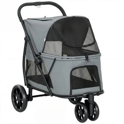 Hunde- & Tierkinderwagen – geländegängige Räder, faltbar und geräumig für Hunde bis zu 20 kg