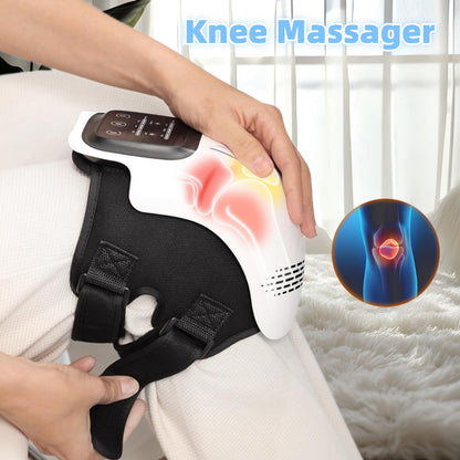 Electric Knee Massager — Infrared Heat, Vibration & Laser Pain Relief Device