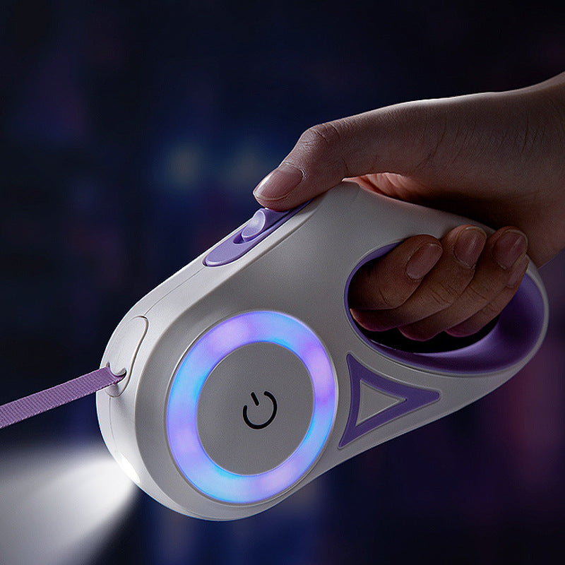Rollleine für Hunde mit LED-Spotlight