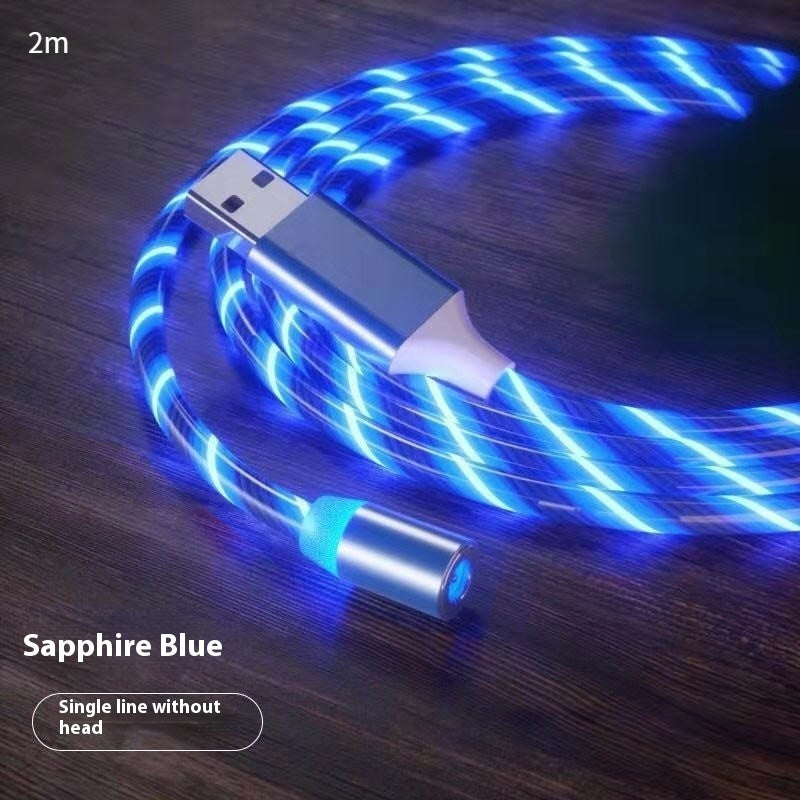 Magnetic LED Charging Cable — iPhone, Micro USB, Type-C & 3-in-1