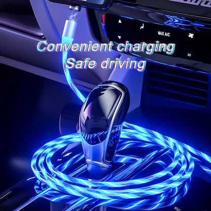 Magnetic LED Charging Cable — iPhone, Micro USB, Type-C & 3-in-1