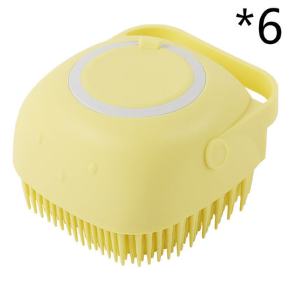 Silikon Tier Badebürste & Massagehandschuh – Shampoo Spender für Hunde & Katzen