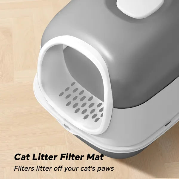 Self-Cleaning Cat Litter Box With Lid — Odor Control & Easy Cleanup