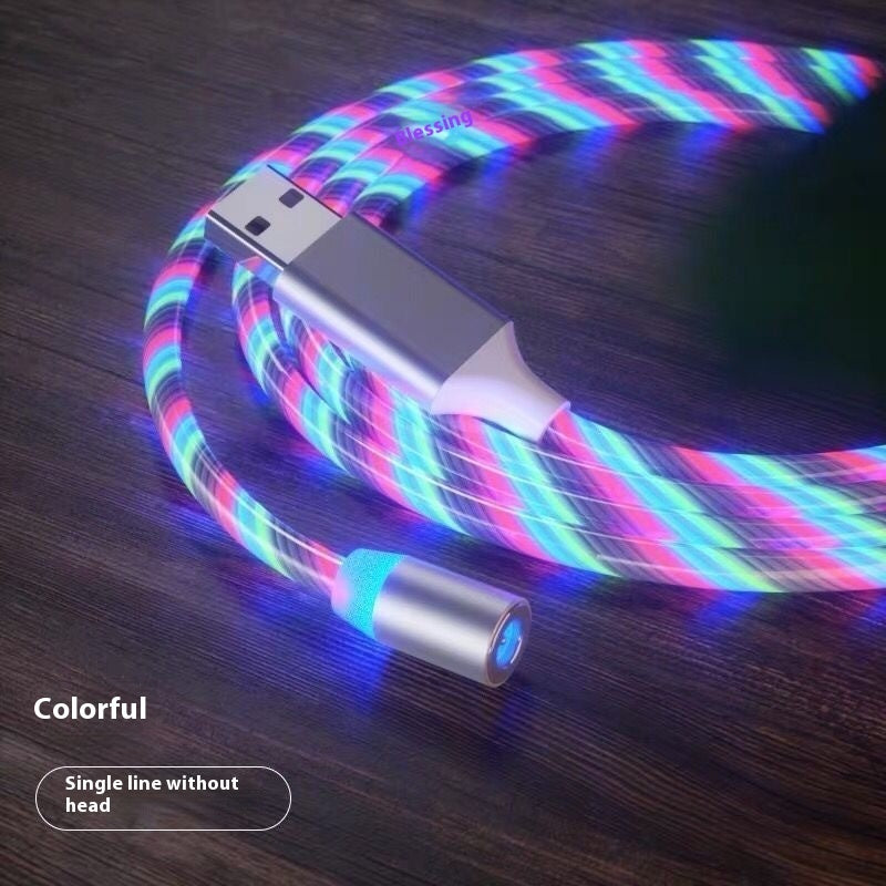 Magnetic LED Charging Cable — iPhone, Micro USB, Type-C & 3-in-1