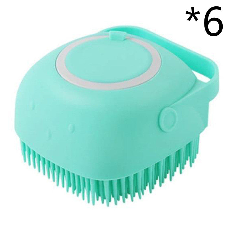 Silikon Tier Badebürste & Massagehandschuh – Shampoo Spender für Hunde & Katzen