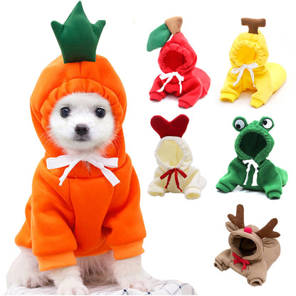 Fruit Print Dog Hoodie