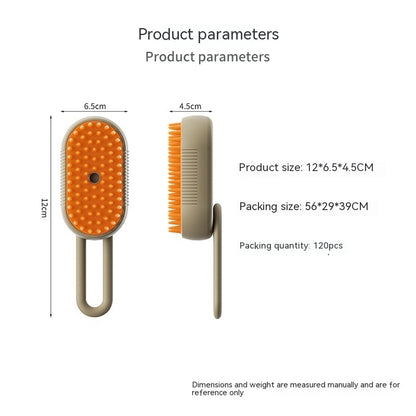 SteamGroom Pro™ — 3-in-1 Electric Steam Pet Brush