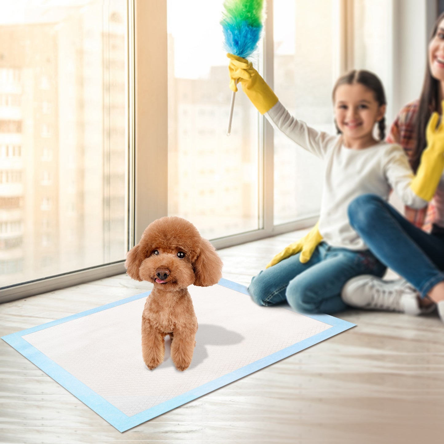 Dog Training Pads — 50 Pcs Puppy Pee Pads & Cat Wee Mats (24" x 18")