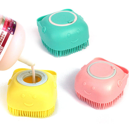 Silikon Tier Badebürste & Massagehandschuh – Shampoo Spender für Hunde & Katzen