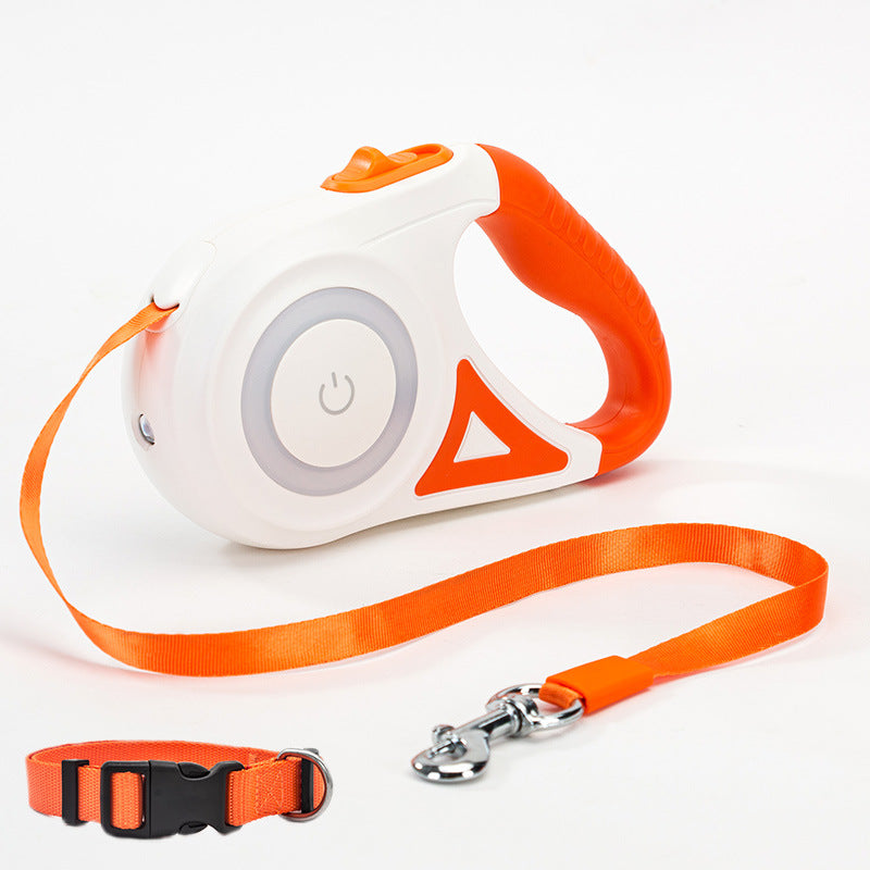 Rollleine für Hunde mit LED-Spotlight